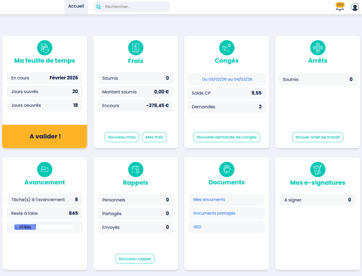 Portail Collaborateurs ProGesSi